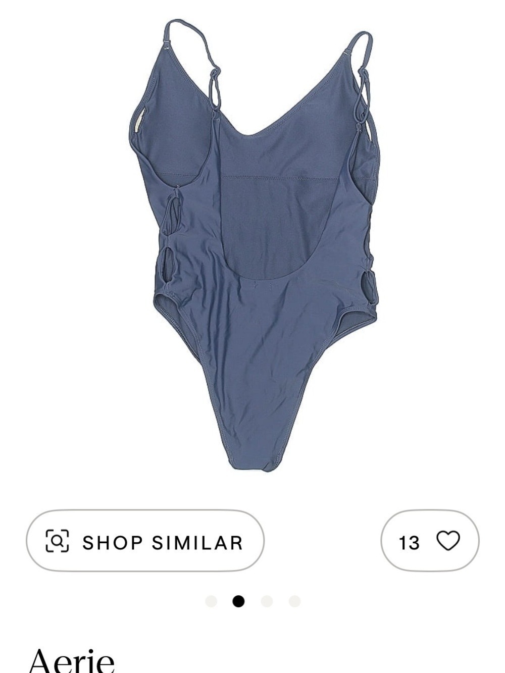 Aerie Dusty Blue Bralette - Picture 3 of 3